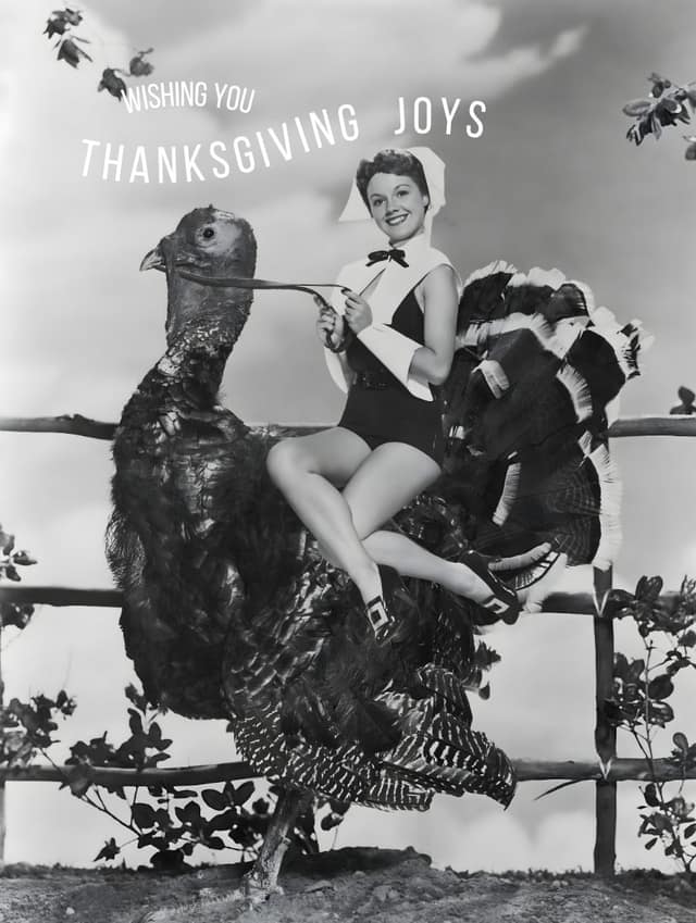 Vintage Thanksgiving Turkey Ride