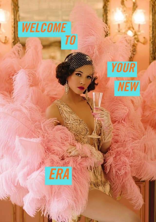 Pink Feather Flapper Face Swap