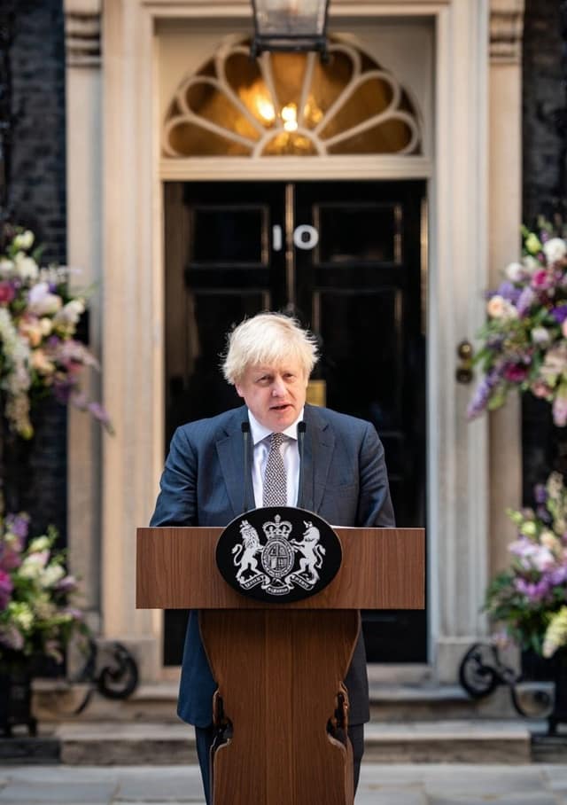 Boris Johnson Podium Speech