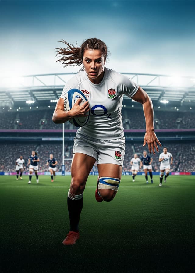 Women's Rugby Tryline Charge